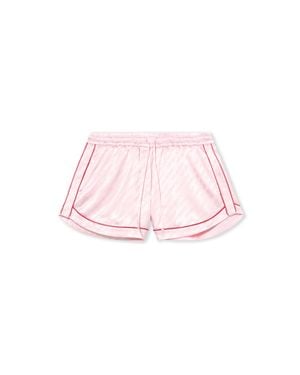 Off-White c/o Virgil Abloh Jacquard Satin Pyjama Shorts - Pink