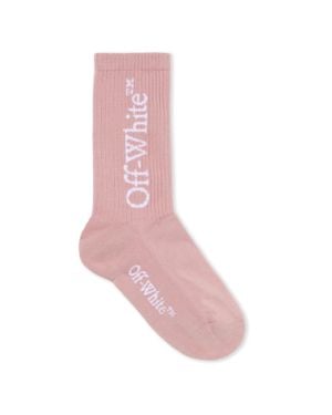Off-White c/o Virgil Abloh Mid Bookish Calf Socks - Pink