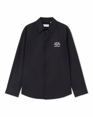 Off-White c/o Virgil Abloh Off Line Half Arrow Poplin Overshirt - Blue