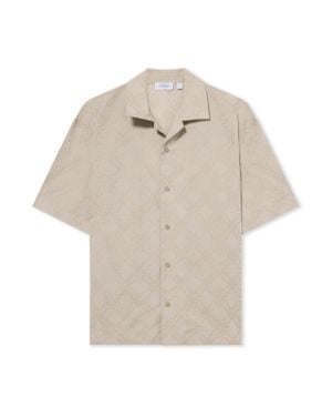 Off-White c/o Virgil Abloh Camicia Bowling Arrow Monogram - Bianco