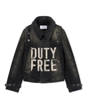 Off-White c/o Virgil Abloh Duty Free Denim Jacket - Black