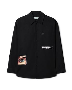Off-White c/o Virgil Abloh Eye Logo Popl Oversize Shirt - Black