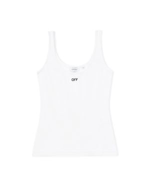 Off-White c/o Virgil Abloh Off Stamp Rib Tank Top - White