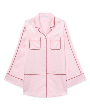 Off-White c/o Virgil Abloh Jacquard Off- Satin New Roxy Pyjama Dress - Pink