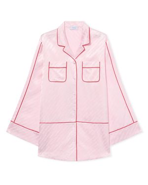 Off-White c/o Virgil Abloh Jacquard Off- Satin New Roxy Pyjama Dress - Pink