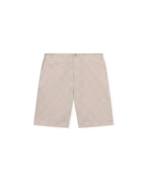 Off-White c/o Virgil Abloh Arrow Monogram Bowling Shorts - Natural