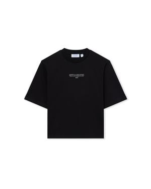 Off-White c/o Virgil Abloh Statement Boxy Tee - Black