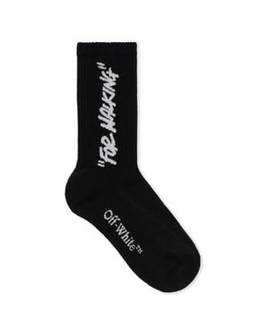 Off-White c/o Virgil Abloh Quote Mid Calf Socks - Black