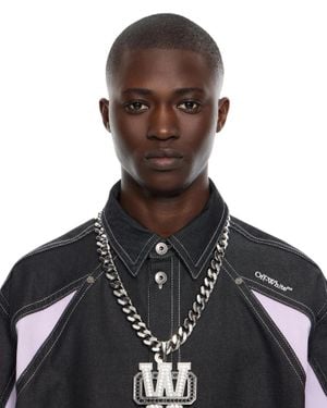 Off-White c/o Virgil Abloh Bling Strass Wall Chain - Metallic