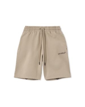 Off-White c/o Virgil Abloh Heraldic Arrow Skate Sweatshort - Natural