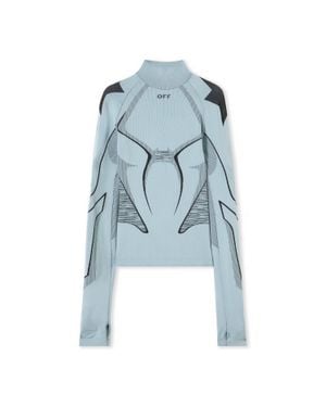 Off-White c/o Virgil Abloh Seamless Race Top - Blue