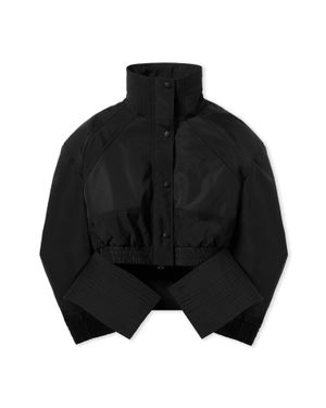 Off-White c/o Virgil Abloh Race Peplum Bomber Jacket - Black