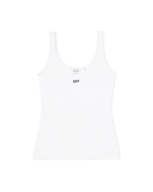 Off-White c/o Virgil Abloh Off Stamp Rib Tank Top - White