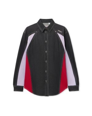 Off-White c/o Virgil Abloh Colour Block Military Overshirt - Black