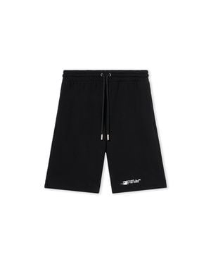 Off-White c/o Virgil Abloh Ink Arrow Skate Sweatshorts - Black