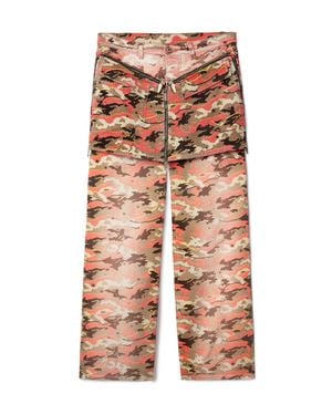 Off-White c/o Virgil Abloh Camo Zip Trousers - Orange