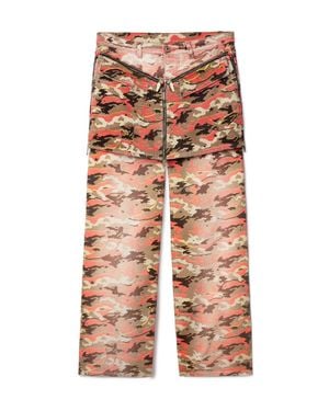Off-White c/o Virgil Abloh Camo Zip Pants - Orange