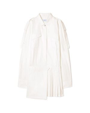 Off-White c/o Virgil Abloh Savana Poplin Mini Dress - White