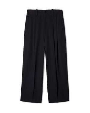 Off-White c/o Virgil Abloh Ow Emb Wool Darted Pant - Black