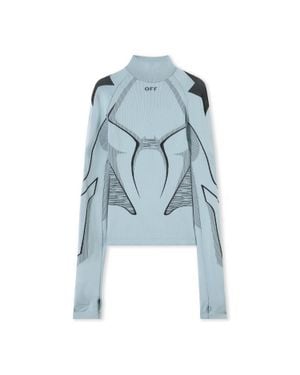 Off-White c/o Virgil Abloh Seamless Race Top - Blue