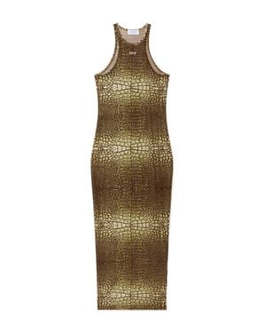 Off-White c/o Virgil Abloh Croco Dress - Green