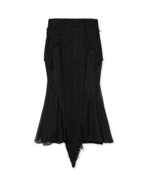 Off-White c/o Virgil Abloh Tweed Star Skirt - Black