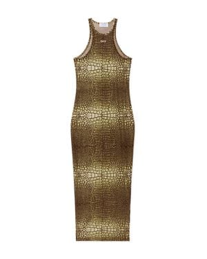 Off-White c/o Virgil Abloh Croco Dress - Green