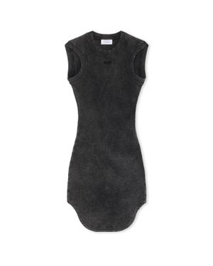 Off-White c/o Virgil Abloh Off Stamp" Mini Dress - Black