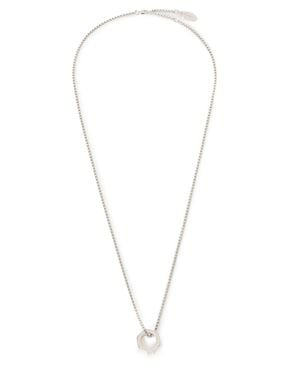 Off-White c/o Virgil Abloh Hex Nut Diamond Pendant Necklace - White