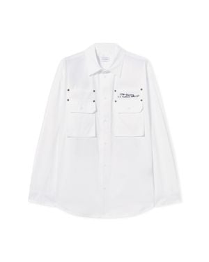 Off-White c/o Virgil Abloh Type Arrow Poplin Overshirt - White