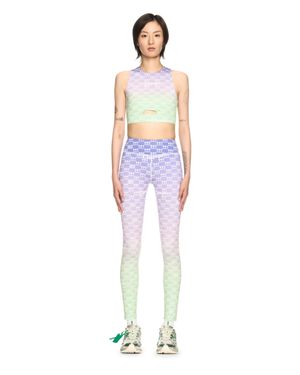 Off-White c/o Virgil Abloh Double Arrows Aop Cutout Bra - Purple