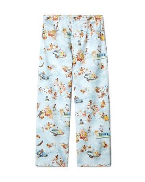 Off-White c/o Virgil Abloh Fresco Print Straight Jeans - White