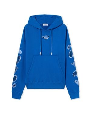 Off-White c/o Virgil Abloh Bandana Arrow Skate Hoodie - Blue