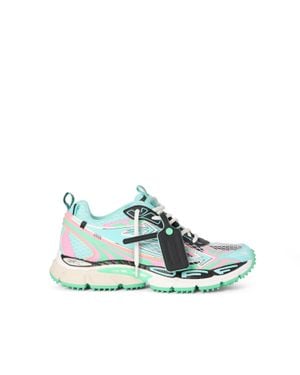 Off-White c/o Virgil Abloh Be Right Back Fishnet Trainers - Blue