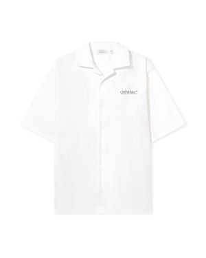 Off-White c/o Virgil Abloh Circle Off Bowling Shirt - White