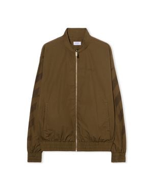 Off-White c/o Virgil Abloh Diagonal Cotton Tracktop - Green