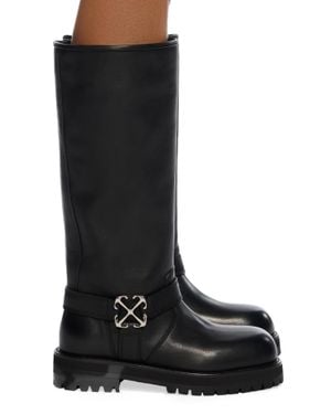 Off-White c/o Virgil Abloh Off Track High Boots - Black