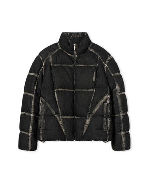 Off-White c/o Virgil Abloh Bookish Racing Puffer Jacket - Black