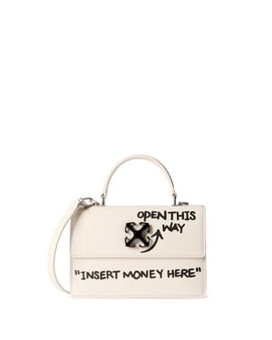 Off-White c/o Virgil Abloh Jitney 1.4 Top Handle Bag - Natural