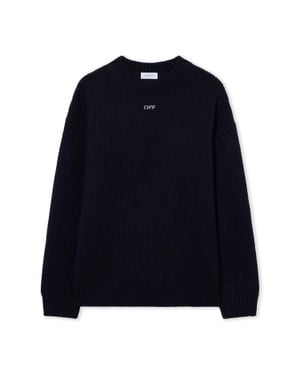 Off-White c/o Virgil Abloh Maglione Maxi Arrow - Blu
