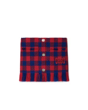 Off-White c/o Virgil Abloh Vichy Fringes Mini Skirt - Red