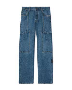 Off-White c/o Virgil Abloh Denim Cargo Pants - Blue