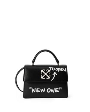 Off-White c/o Virgil Abloh Jitney Baby Quote Handbag - Black