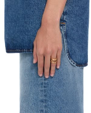 Off-White c/o Virgil Abloh Paperclip Ring - Blue