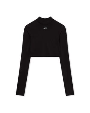 Off-White c/o Virgil Abloh Off Stamp Sec Skin Crop Turtle - Black