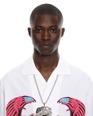 Off-White c/o Virgil Abloh Bling Strass Wizard Chain - White