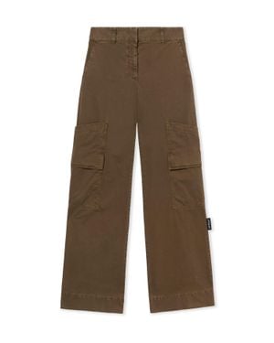 Off-White c/o Virgil Abloh Garment Dyed Cargo Trousers - Brown