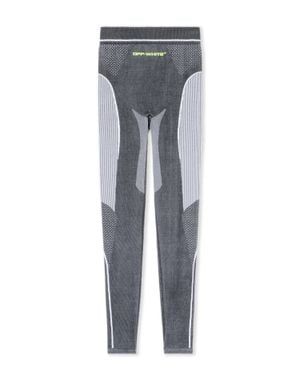 Off-White c/o Virgil Abloh Race Logo Arrow Seamless Leggings - Gray