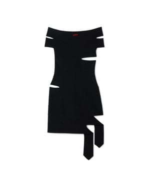 Off-White c/o Virgil Abloh Off Straps Bandeau Mini Dress - Black