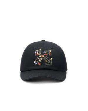Off-White c/o Virgil Abloh Arrow Floral Baseball Cap - Black